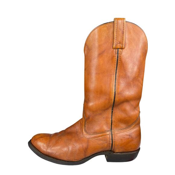 Vintage Bermans Mens Marbled Brown Western Cowboy Boot Size US 10 D - Picture 3 of 11